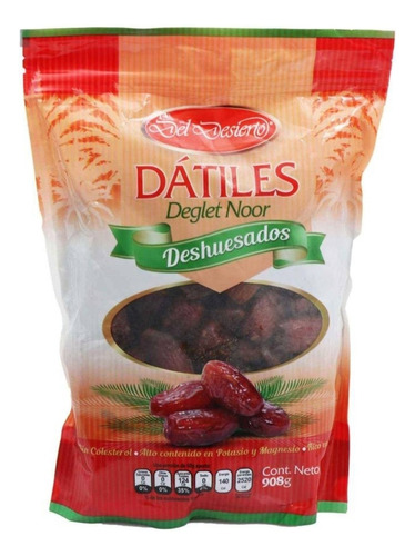 Dátiles Deshuesados Del Desierto Variedad Deglet Noor 908 Gr