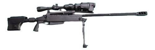 Juguete Armable A Escala 1:6 - Fusil Sniper Tac-50 -25 Cm