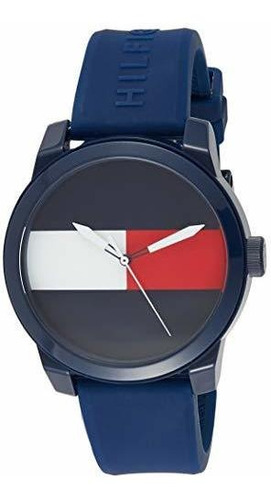 Reloj Tommy Hilfiger Denim De Cuarzo Para Hombre De Caucho Y