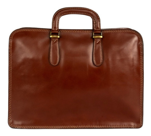Imagen 2 de 6 de Portafolio Cuero Vacuno Bolso Oficina Maletín Elegante