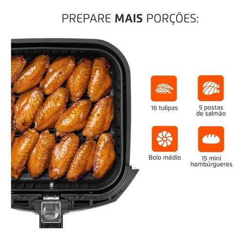 Fritadeira Sem Óleo Air Fryer Afn-40-bft 4l 1500w Mondial Cor Preto 110V