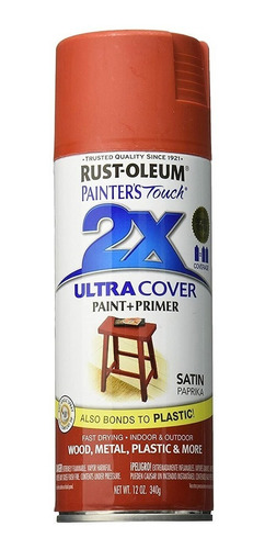 Pintura Aerosol Ultra Cover 2x Paprika Satinado 340g