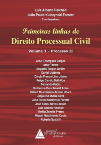 Primeiras Linhas De Direito Processual Civil: Processo Ii