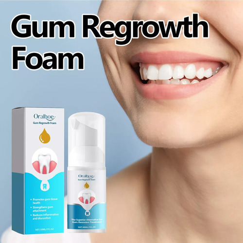 Espuma Para Crescimento Gengival Em Formato De V, 30 Ml