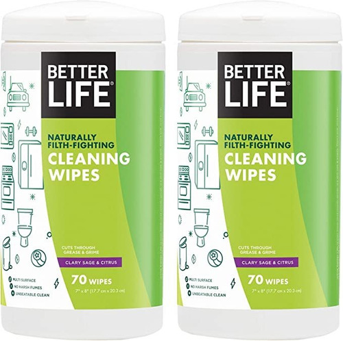 Better Life Toallitas De Limpieza Naturales Multiusos, Clar.