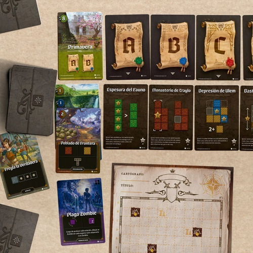 Imagen 3 de 4 de Juego De Mesa Cartografos Heroes Secuela Boardgame Buro