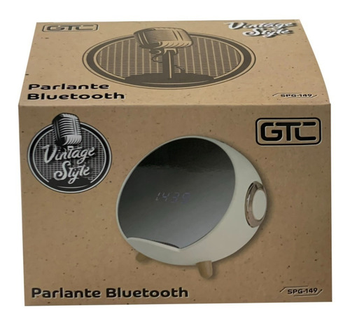 Imagen 7 de 7 de Parlante Bluetooth Gtc Vintage Style Spg-149
