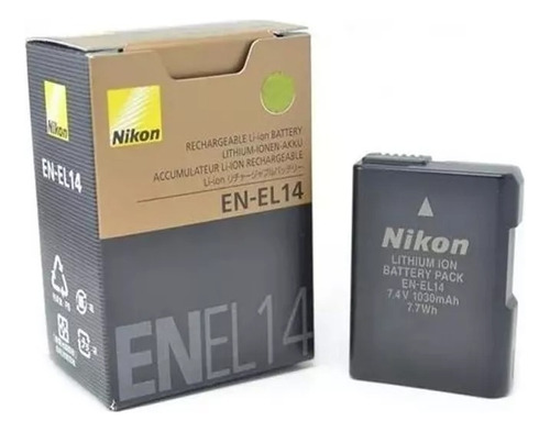 Bat-eria Nikon En-el14 Nikon D3200 D3300 D5200 D5100 Nova