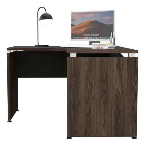 Escritorio Home Office L 120 Rta Coñac Wengue