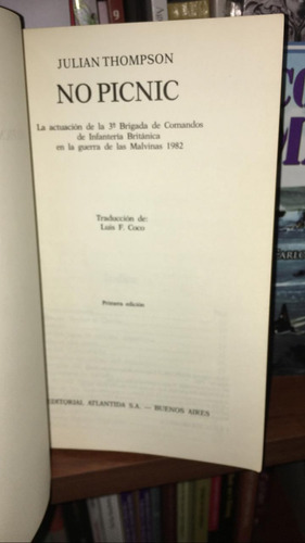 Libro No Fue Un Paseo (no Picnic) Guerra De Las Malvinas