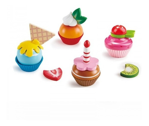 Pasteles Cupcakes 18 Piezas Toppings Crear Combinaciones