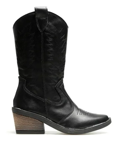 Bota Texana Mujer Cana Alta MercadoLibre