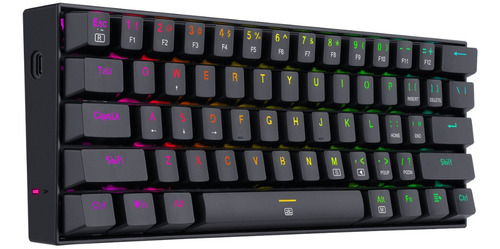 Imagen 2 de 5 de Outlet Teclado Redragon K630 Dragonborn Black Sw Brown (es)