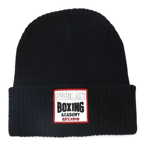 Gorro Invierno Lana Tejido Everlast Logo Unisex Frio Boxing