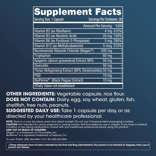 Prohealth Nad Triple Boost Ultra 500mg Niagen Nr 30ct
