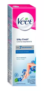 Crema Depilatoria Veet Para Piel Sensible Hidrata 100 Ml