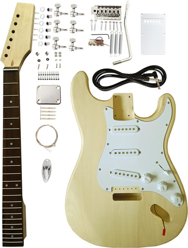 Kit De Guitarra Eléctrica Strat Sin Terminar Hengyee C...