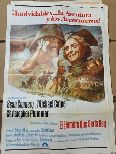 Afiche De Cine Original 1317- Sean Connery-el Hombre Que ...