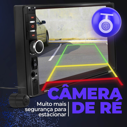 Mp5 Player 2 Din Bluetooth Usb Espelhamento Sd Miami Shutt