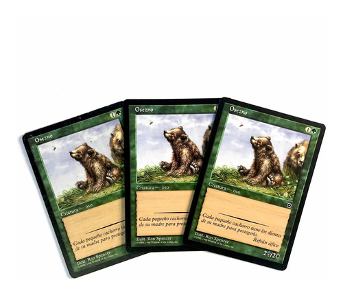 Bear Cub X3 - Carta Original De Magic The Gathering Osezno