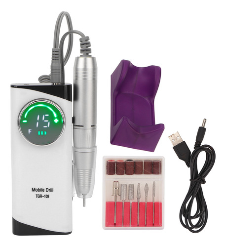 Juego De Limas De Uñas Eléctricas, Máquina Perforadora Usb D