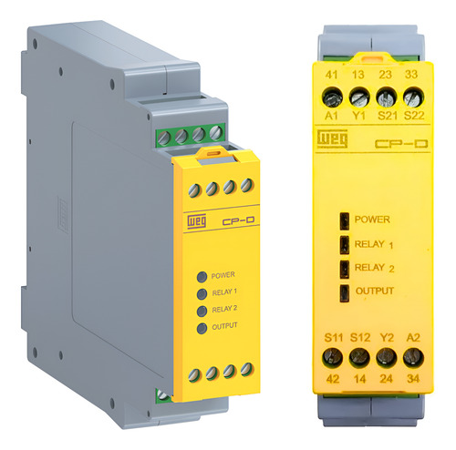 Relé De Segurança Parada Emergência 24vca/vcc Nr12 Cp-d Weg