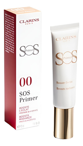 Sos Primer, White De Clarins Para Mujer, Imprimador De 1 Onz Blanco