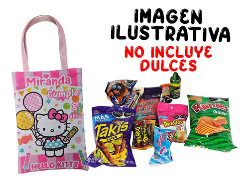 60 Dulceros Bolsas Hello Kitty Cumpleaños Fiesta Agua Hello Kitty