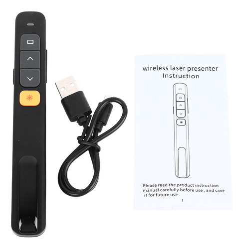 Presentation Click Pointer Laser Black Receptor Usb Plug And