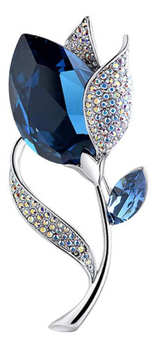 2 Broche De Flor Pin Joyería De Moda Aleación Para Azul