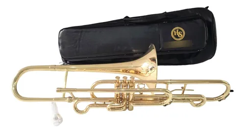 Trombone Curto Hs Musical S761 C/gatilho - Novo Trombone Curto Hs Musical S761 C/gatilho - Novo