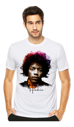 Camiseta Jimi Hendrix Camisas Rock Bandas Moda Música