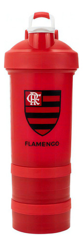 Garrafa Shakeira Mola E 2 Compartimentos Time Flamengo 500ml