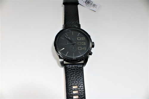 Relógio De Pulso Diesel Dz4216, Para Masculino, Com Correia De Couro Cor Preto