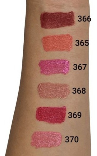 Imagem 4 de 6 de Shine Kisses Glitter 367 Ruby Rose - Batom Líquido