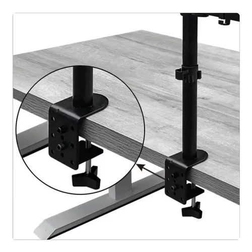 Suporte duplo articulado de mesa para Monitor e notebook - Gn