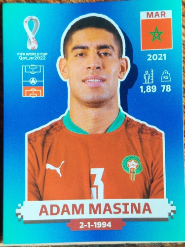 Lámina Album Mundial Qatar 2022 / Adam Masina Mar7