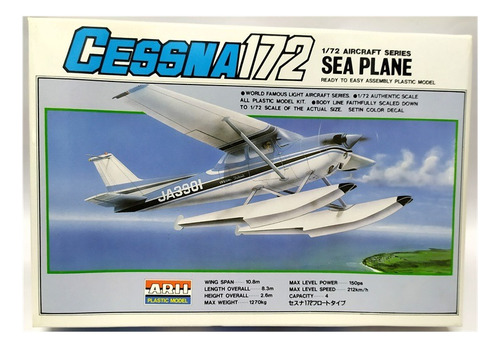 Modelo Para Armar Maqueta 1/72 De Cessna 172 Dos Opciones