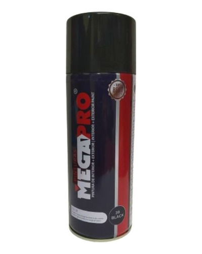 Pintura Spray Negro Brillante Megapro