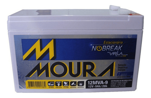 Bateria Selada Gel Moura 9ah 12v Brinquedo Nobreak Lanterna