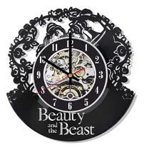 Comprar Beauty And The Beast Reloj Pared Vinilo Para Belleza Bestia