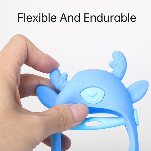 Guante Mordedor Bebé Teether For Dentición, Silicona, 3+ Me