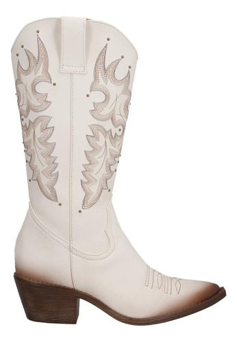 Bota Vaquera  Dama Maquech 8005 Botas Texana Mujer Bordadas