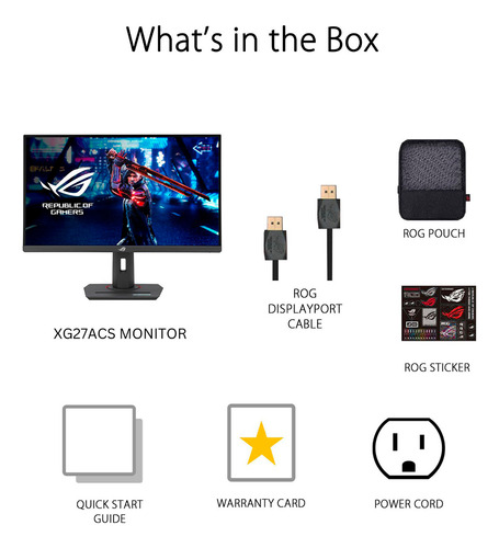 Monitor Gamer Asus Rog 27 Pulgadas 2k 180hz 1ms Ips Gsync
