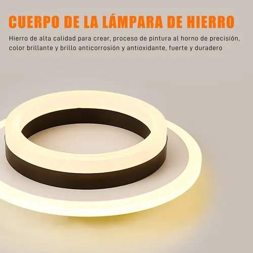 . Lámparas De Techo Led Decorativa Con 3 Modos De Luz 48w