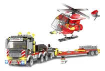 Comprar Gotimon City Fire Trailer Juguetes De Bloques De 412 Piezas,