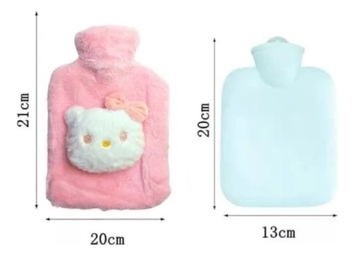 Bolsa De Agua Caliente 1l Diseño Hello Kity Cólicos Dolores Rosa