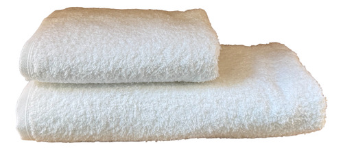 Juego De Toalla Y Toallon Cannon Hotelero 520 Gr/m2 Blanco Lisa