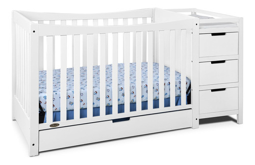 Cuna Y Cambiador Convertibles 4 En 1 Graco Remi, Blanco