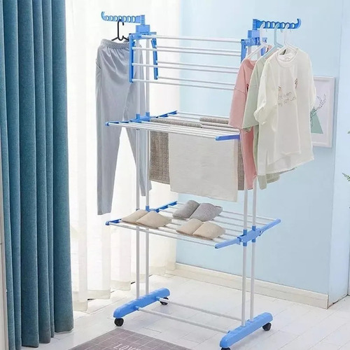 Tendedero De Ropa Plegable Vertical 3 Niveles